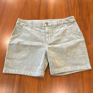 Marine Layer 6 inch corduroy shorts in smoke green